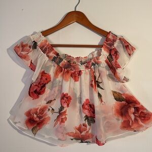 EUC SHOW ME YOUR MUMU TAMALE TOP IN RUMANTIC ROSE WOMEN’S SIZE M